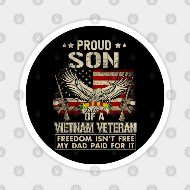 Proud Son of A Vietnam Veteran Magnet by Otis Patrick